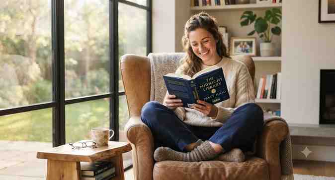 Enjoying a New Book and Fresh Ideas