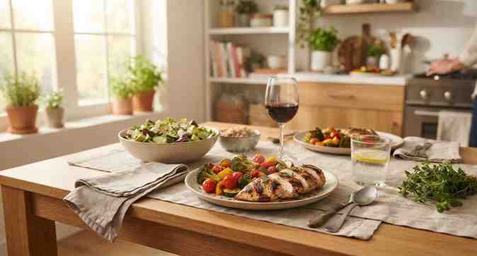 Preparing a Healthy Evening Meal