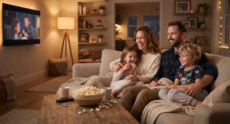 Family Movie Night Together