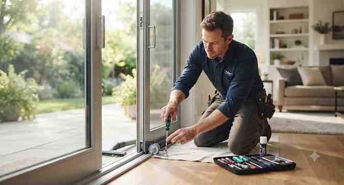 Fixing the Glass Door Together